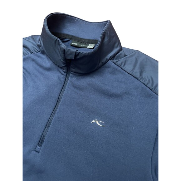 KJUS Caldera Half Zip Pullover Mens 54/XL Blue Stretch Shoulder Golf MSRP $199 - Picture 6 of 16